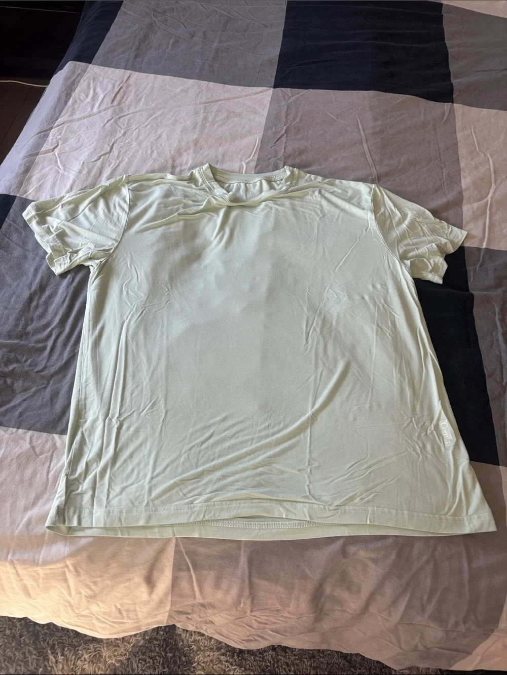 Comfrt cloud lounge Short Sleeve Crew Neck Shirt - Light Mint - Picture 3 of 3
